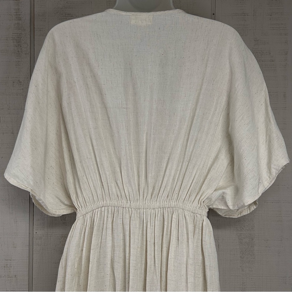 Embroidered White Maxi Dress - Picture 4 of 10